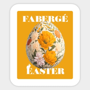 Elegant Fabergé Easter Egg Design Sticker